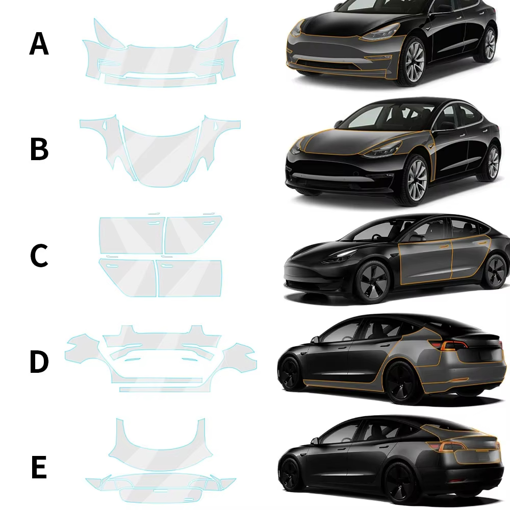 Paint Model Kit - Voor Tesla Model 3 2017-2023 Voorgesneden
