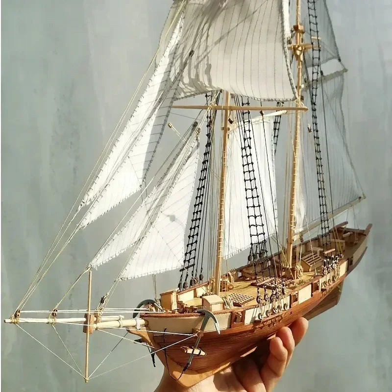 Model Kit Yacht - Houten Gemonteerde Antieke Zeilboot Modelbouwsets DIY