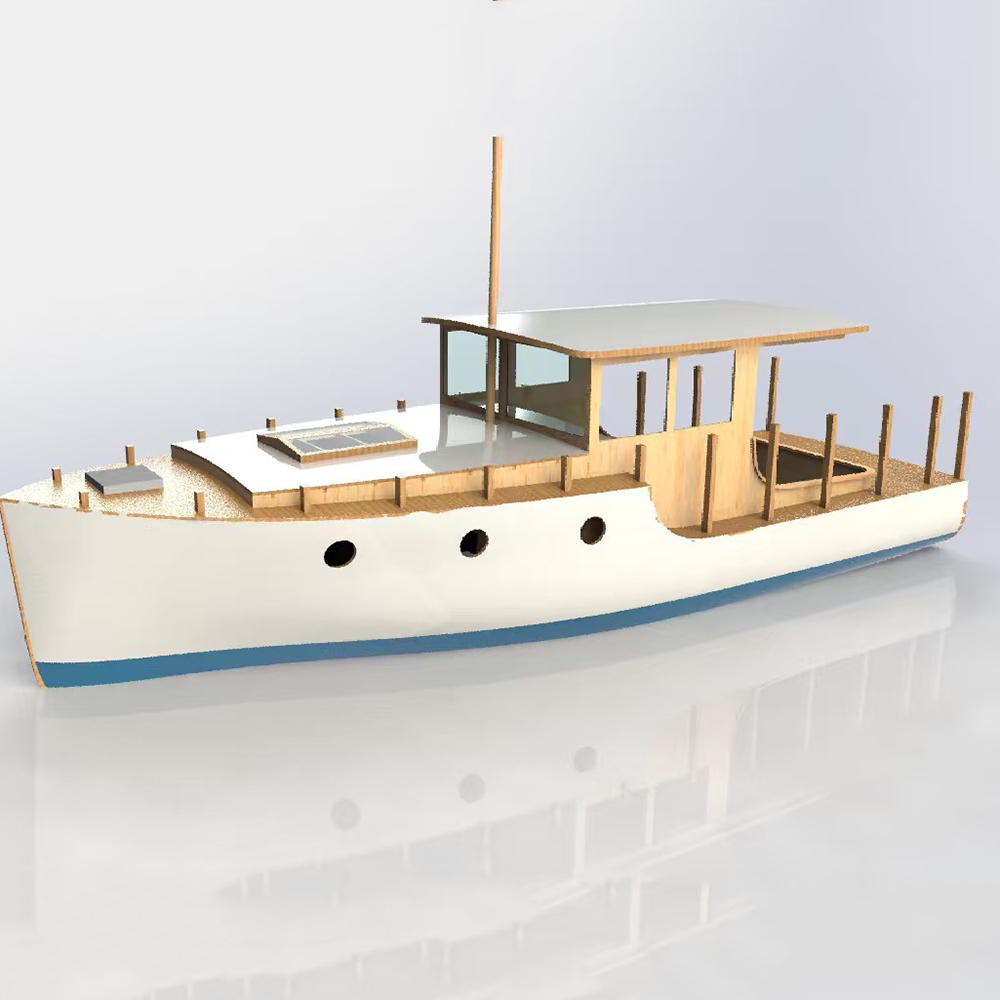 Model Kit Yacht - RC Boot 70cm Europese Klassieke Kleine