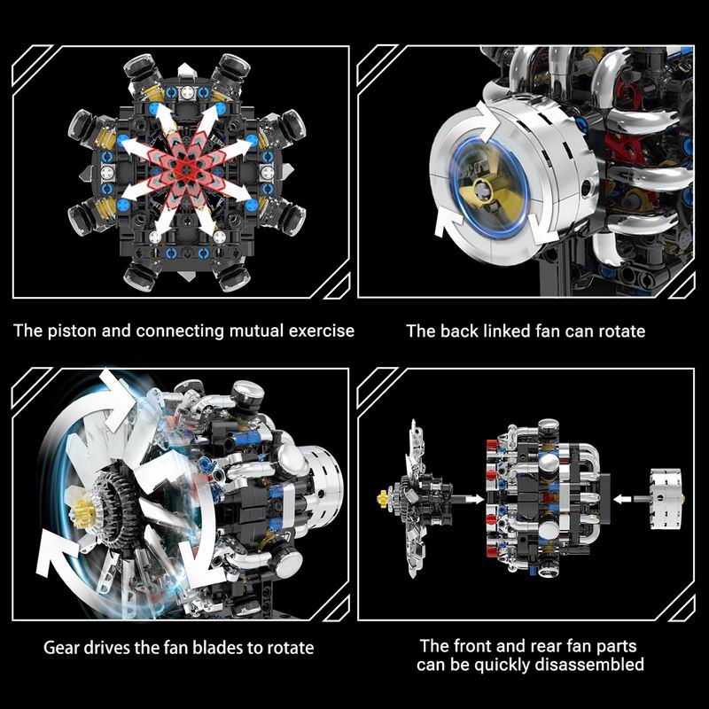 G8910 Luchtvaart V8 Motor 558- - Model Kit Engine recensie en prijs