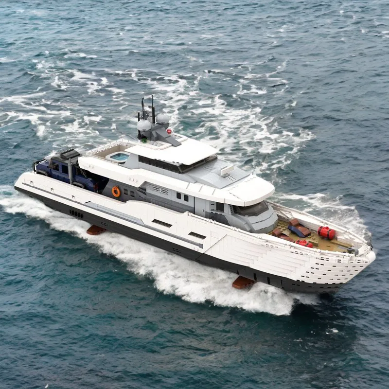 4367-delige witte Moc Explorer - Model Kit Yacht recensie en prijs