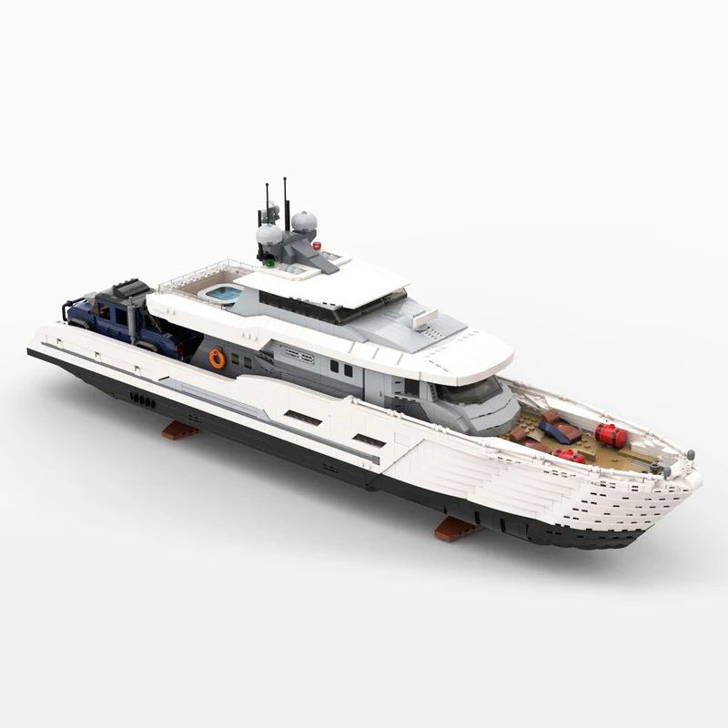 4367-delige witte Moc Explorer - Model Kit Yacht recensie en prijs